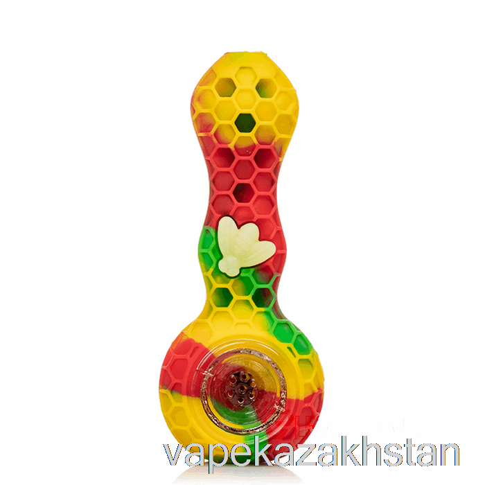 Vape Smoke Stratus Bee Silicone Spoon Rasta (Green / Red / Yellow)